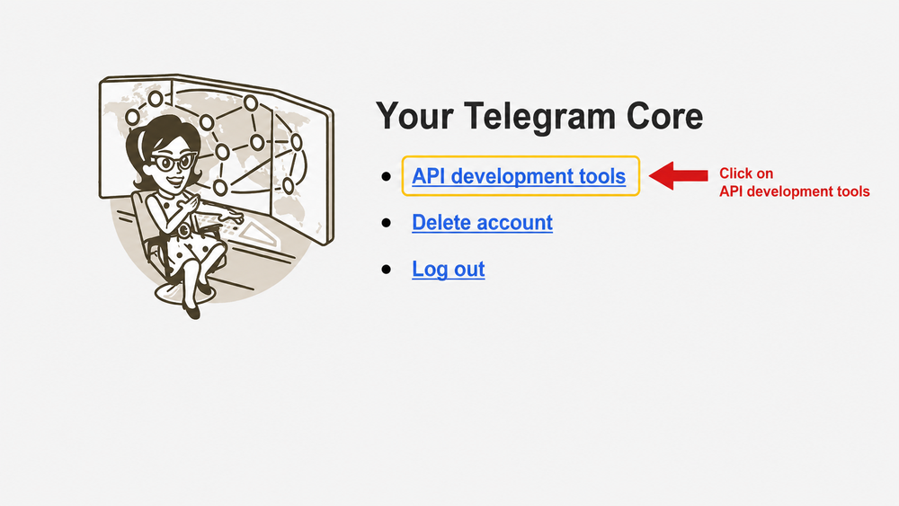 Your Telegram Core: opción API development tools